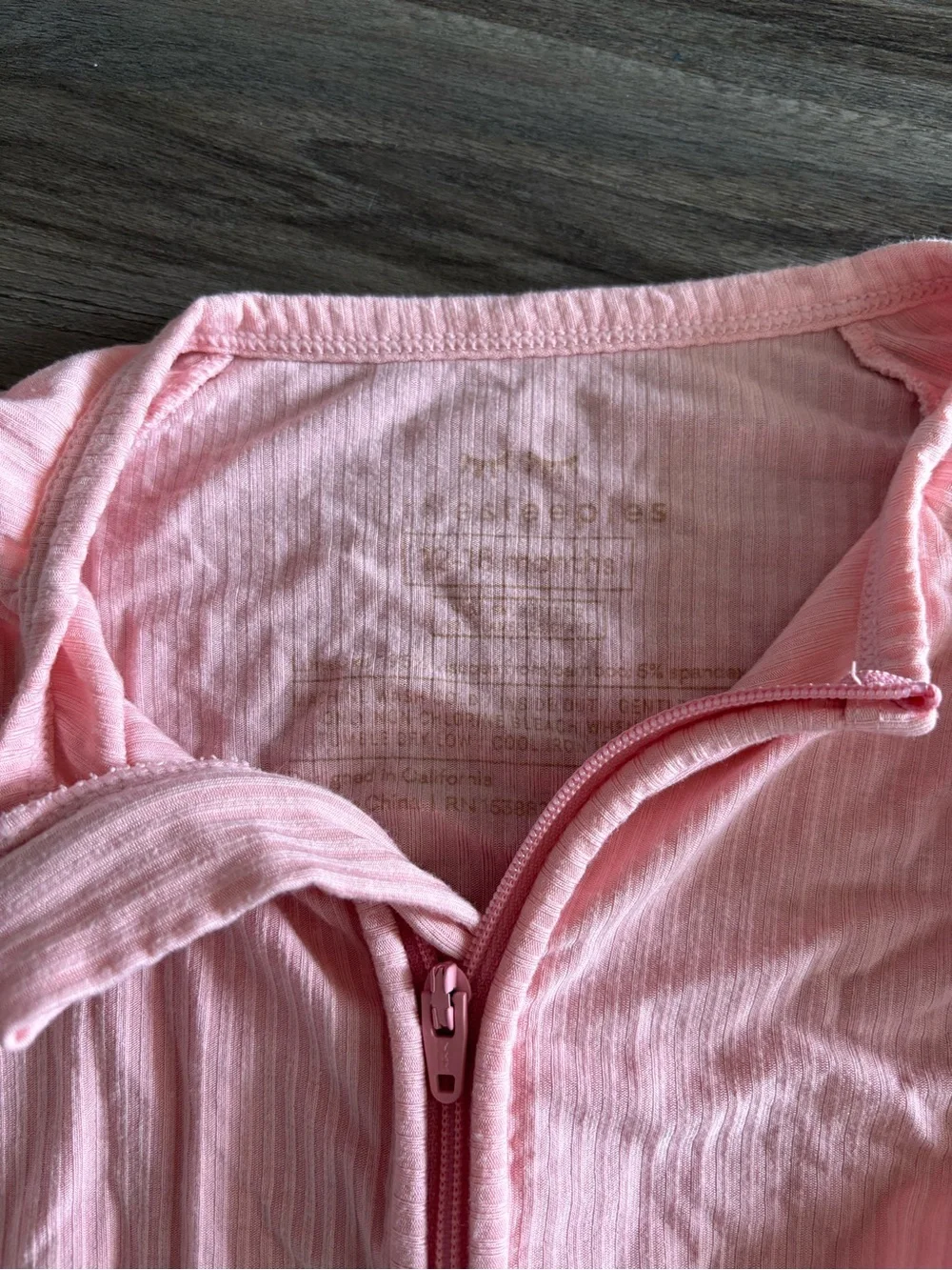 Little Sleepies Ribbed Zippy